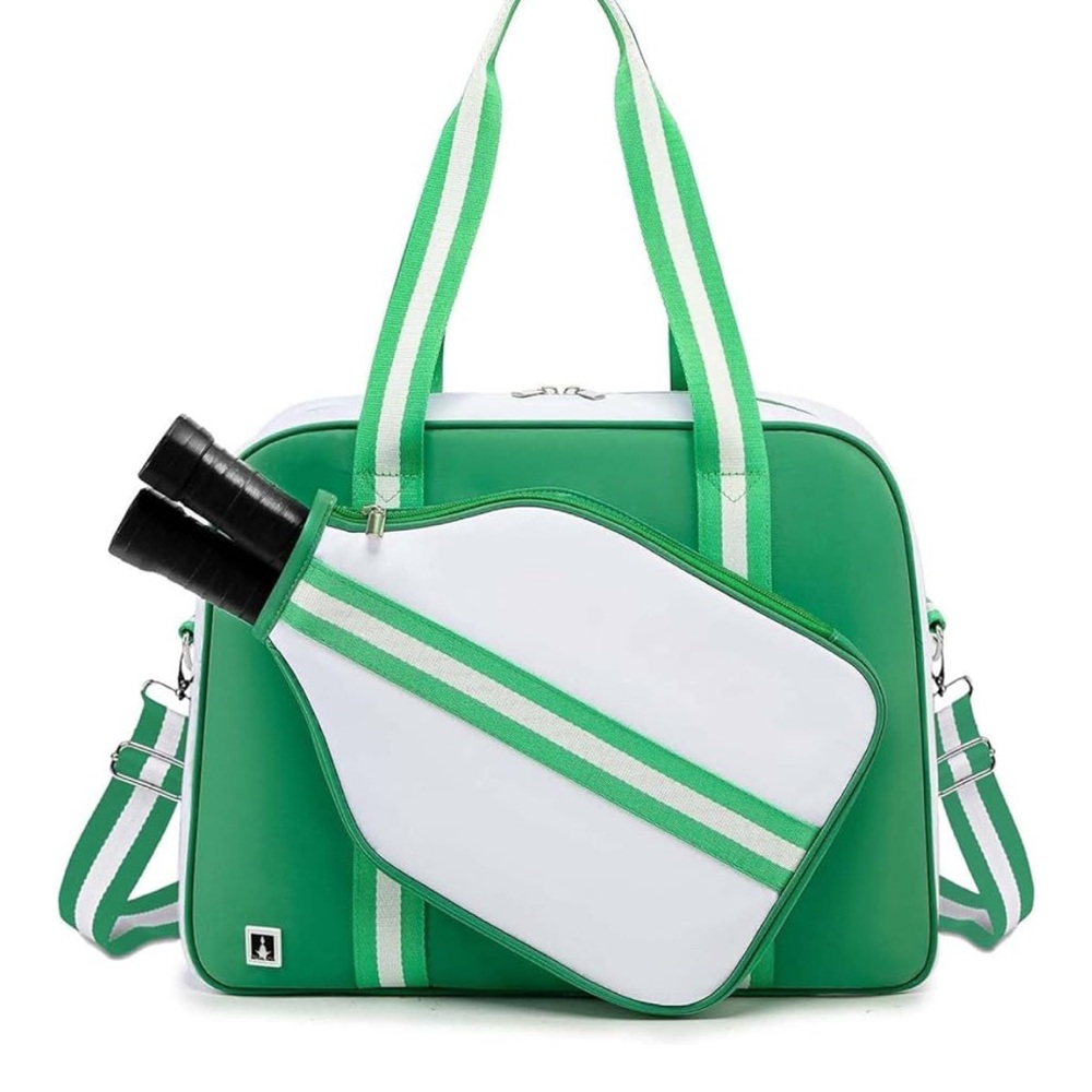 Amazon Green & White Pickleball Bag